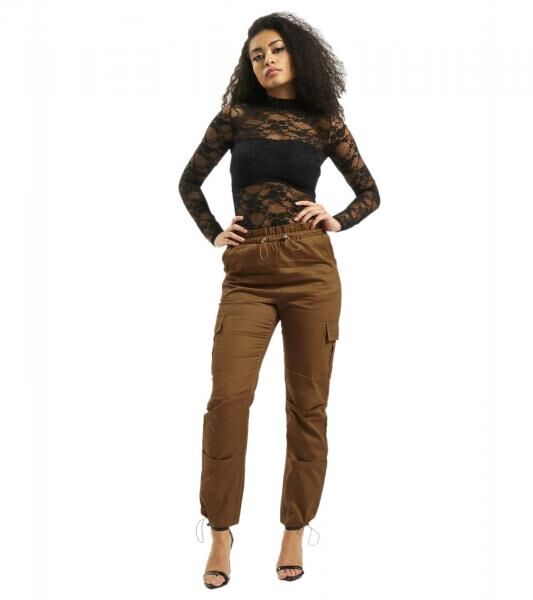 Missguided Oversized Twill Paperbag Cargo Cargo braun