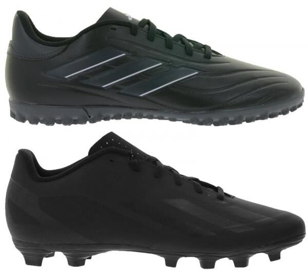 adidas Herren Fu&szlig;ballschuhe Copa Pure 2 Club TF IE7525 oder X Crazyfast.4 FxG GY7433 f&uuml;r Kunstrasen, Hart- und Aschenpl&auml;tze in Schwarz