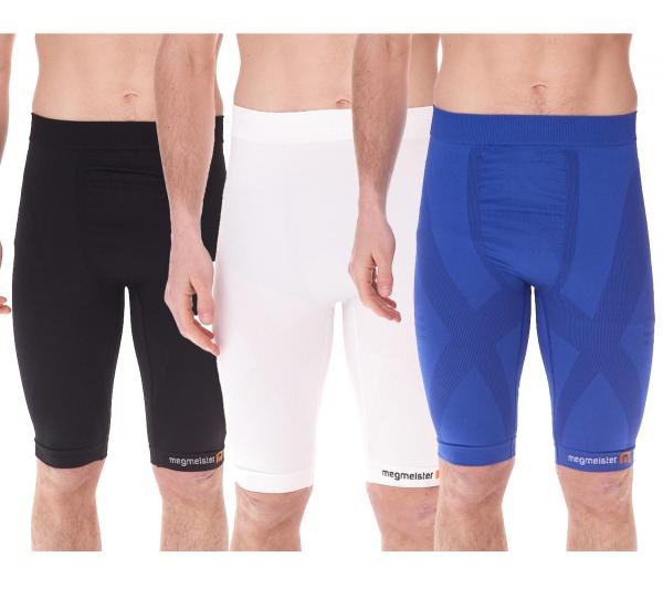 megmeister Herren Kompressions-Shorts mit Body-Mapping-Belüftung Rad-Shorts Antibakteriell und Geruchshemmend Kompressions-Bekleidung BC31