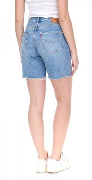 LEVI&acute;S 501 90s Patchwork Damen Jeans-Shorts mit gro&szlig;en Patches Denim kurze Hose A19620012 Blau