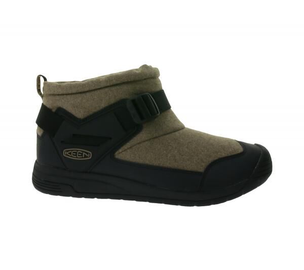 KEEN Hoodromeo Herren Winter-Stiefelette mit Fleece-Futter Schnee-Schuhe bis -20 Grad isolierende Winter-Stiefel 1026795 Beige/Schwarz