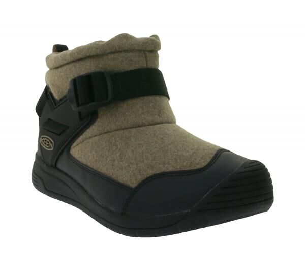 KEEN Hoodromeo Herren Winter-Stiefelette mit Fleece-Futter Schnee-Schuhe bis -20 Grad isolierende Winter-Stiefel 1026795 Beige/Schwarz