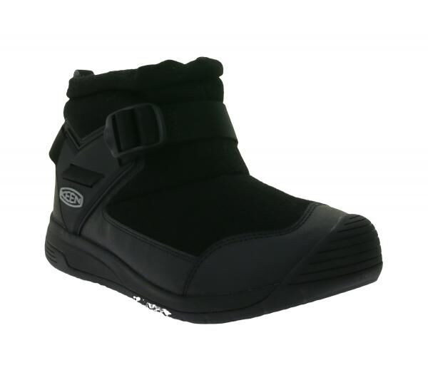 KEEN Hoodromeo Herren Winter-Stiefelette mit Fleece-Futter Schnee-Schuhe bis -20 Grad isolierende Winter-Stiefel 1026794 Schwarz