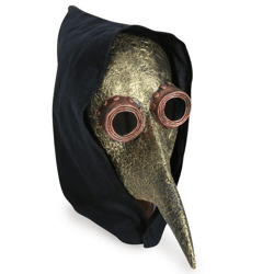 Halbmaske Pestmaske mit Haube - 1-teilig - Adult