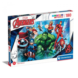 Clementoni 29778 - 180 Teile Puzzle - Supercolor - Marvel Avengers 