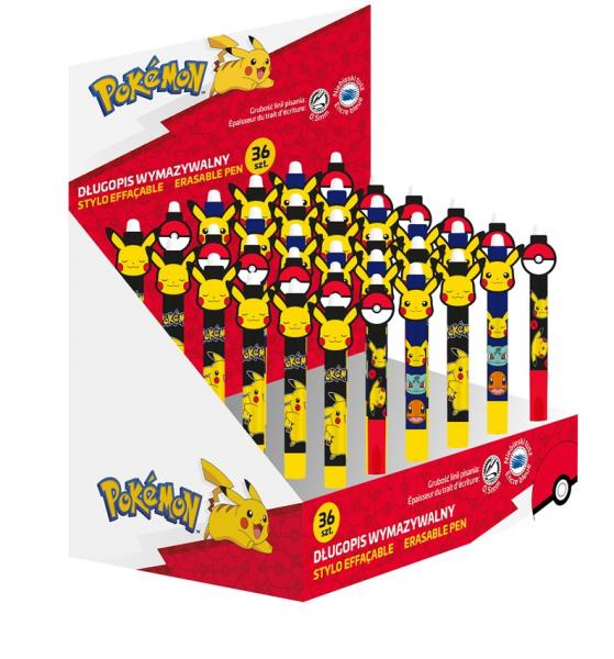 Pok&eacute;mon - Kugelstifte im 36er Display - 3-fach sortiert