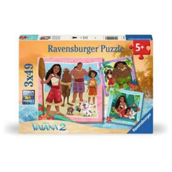 Disney Vaiana 2 Off to new adventures - Puzzle 3x49 pieces