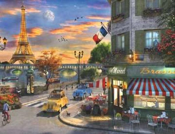 Romantische Abendstunde in Paris - Puzzle - 2000 Teile