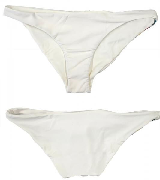 Hurley Quick Dry Pendleton Glacier Damen Bikini-Unterteil wende Bademode gestreift Bikini-Panty AJ9508 133 Beige