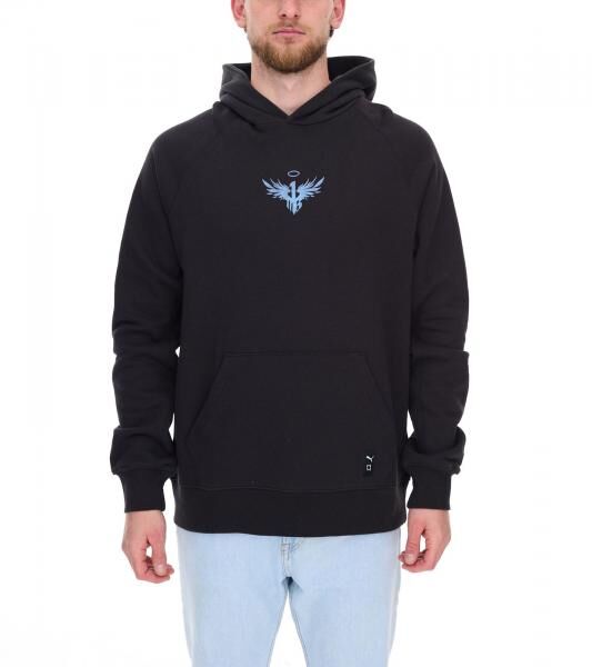 PUMA Melo Alwayz On Hoodie nachhaltiger Herren Kapuzen-Pullover Baumwoll-Hoodie 320 g/cm&sup2; 625991 01 Schwarz