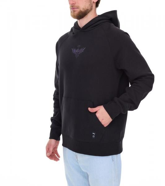 PUMA Melo Alwayz On Hoodie nachhaltiger Herren Kapuzen-Pullover Baumwoll-Hoodie 320 g/cm&sup2; 625991 01 Schwarz