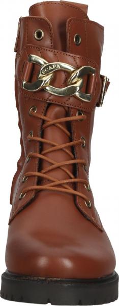 Vielseitige SCAPA Stiefelette Schn&uuml;rschuhe f&uuml;r Damen 21/6665 530 Braun