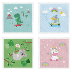 Magisches Handtuch KIDS 2, 4/s, 30x30cm