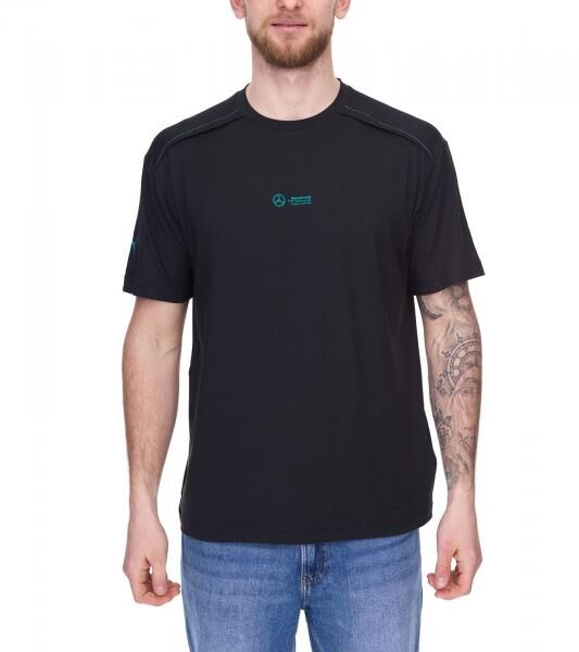 Puma X Mercedes-Benz AMG Petronas F1 Cloudspun Herren T-Shirt mit Logo-Schriftzug 621135 01 Schwarz