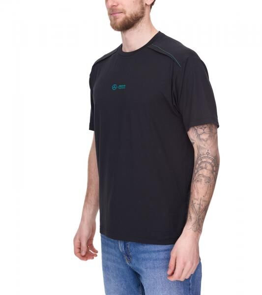 Puma X Mercedes-Benz AMG Petronas F1 Cloudspun Herren T-Shirt mit Logo-Schriftzug 621135 01 Schwarz