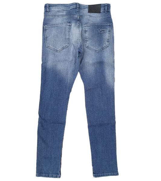 vsct Thor Track Stripe Herren Jeans im Destroyed-Look Denim-Hose mit seitlichen Galon-Streifen D5642471 Blau