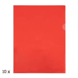 Sichtmappe, L-Modell, blau, A4, 10 Stück