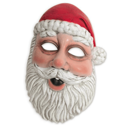Halbmaske Santa Claus - 1-teilig - Adult