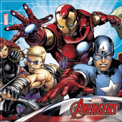 Mighty Marvel Avengers  - 20 2lg. Papierservietten 33X33cm