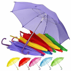 Kinderparaplu 50 cm 6 assorti
