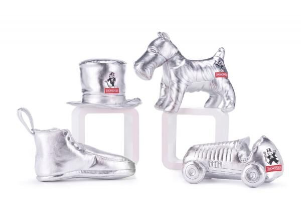 Monopoly - Pl&uuml;schfiguren-Sortiment 4-fach sortiert, 22-28cm