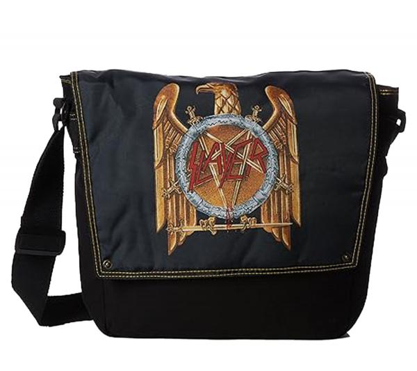 SLAYER Trashmetal-Band Umh&auml;nge-Tasche Messengerbag Laptop-Tasche Fan-Artikel 42 x 36 x 6 cm MB106926SLA Schwarz