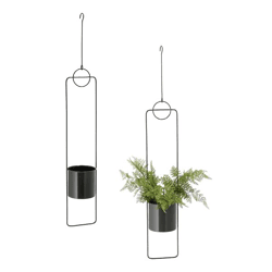 Hanging plant pot, anthracite, approx. 88 cm high