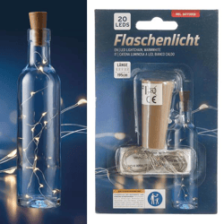 Flaschenlicht, 20 LED, ca. 195cmL