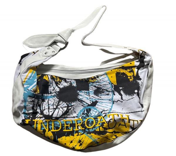 Underoath Metalcore-Band Umh&auml;nge-Tasche stylische Einkaufstasche Fan-Artikel LB109813UNDO Blau/Gelb/Schwarz/Wei&szlig;
