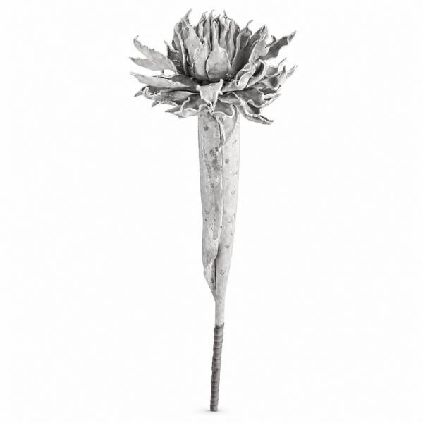 Künstliche Blume Schaumstoff grau 95 cm