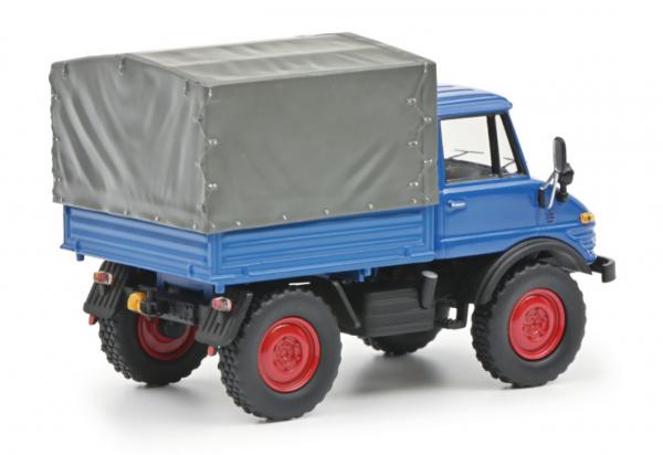Schuco 450314900 - Unimog 406 mit Plane, 1:43   - Modellauto