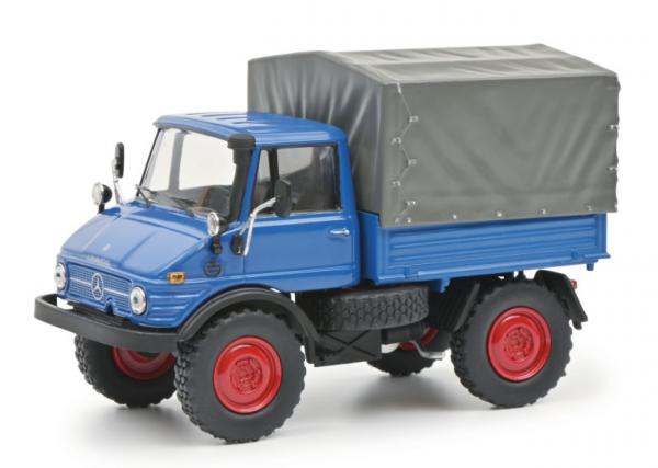 Schuco 450314900 - Unimog 406 mit Plane, 1:43   - Modellauto
