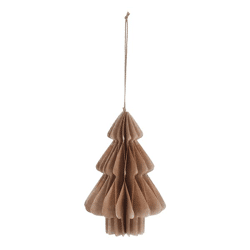 Honeycomb Christmas Tree Ornament, Natural, Large, Approx. 14 cm H