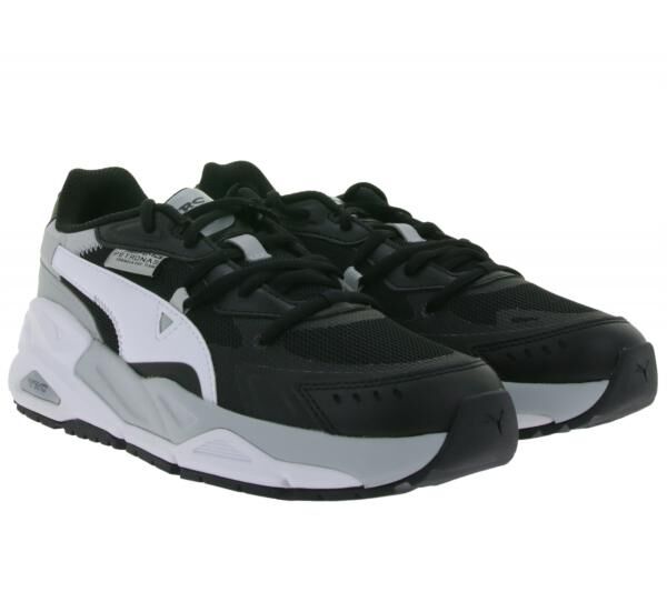 PUMA X Mercedes MAPF1TRC Mira F1 Petronas AMG Damen Freizeit-Sneaker Alltags-Turnschuhe Schn&uuml;r-Schuhe 307839 02 Schwarz/Wei&szlig;/Grau