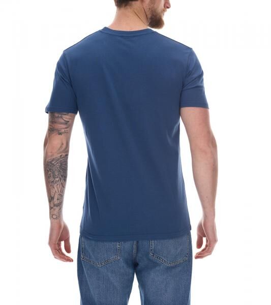 ellesse Fuenti T-Shirt Herren Baumwoll-Shirt mit Logo-Print Sport-Shirt SHP16469 Blau