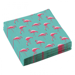 Flamingo Paradise - 20 napkins 33 x 33 cm