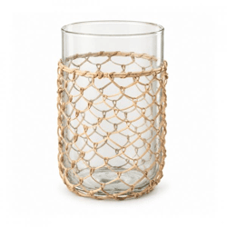 J-Line Vase „Boho“ aus Glas, 21 cm
