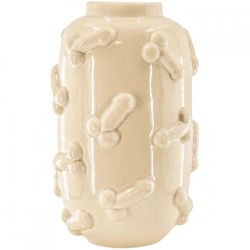 Hausvitamin Vase Dick beige 27 cm