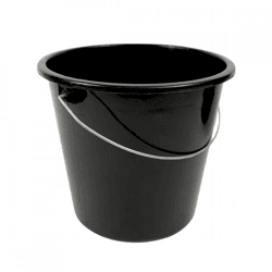 Emmer 5 liter zwart