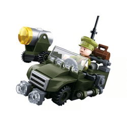 Sluban M38-B0678B - Army WWII - Alliierten Geländewagen