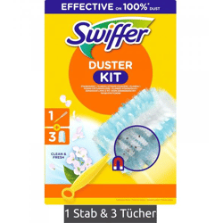 Swiffer Dust Magnet Starter Set with Handle + 3 Wipes with Clean & Fresh Scent, Household **B-Grade – Inspected** 8170656 Yellow/Blue
