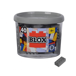 Androni - Blox 40 graue 8er Bausteine in Dose