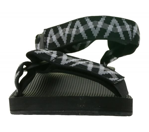 TEVA Original Universal Herren Trekking-Sandale nachhaltige Sommer-Sandale mit EVA-Gummisohle Outdoor-Sandale 1004006 Schwarz/Grau