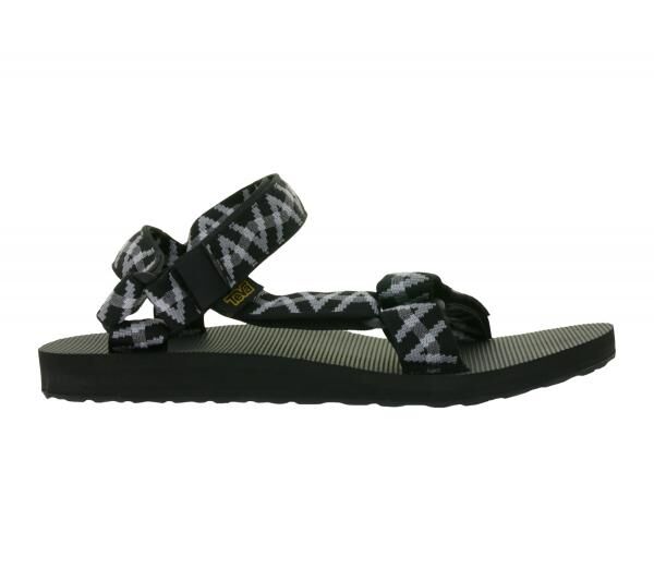 TEVA Original Universal Herren Trekking-Sandale nachhaltige Sommer-Sandale mit EVA-Gummisohle Outdoor-Sandale 1004006 Schwarz/Grau