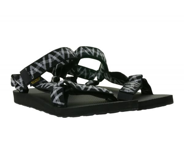 TEVA Original Universal Herren Trekking-Sandale nachhaltige Sommer-Sandale mit EVA-Gummisohle Outdoor-Sandale 1004006 Schwarz/Grau