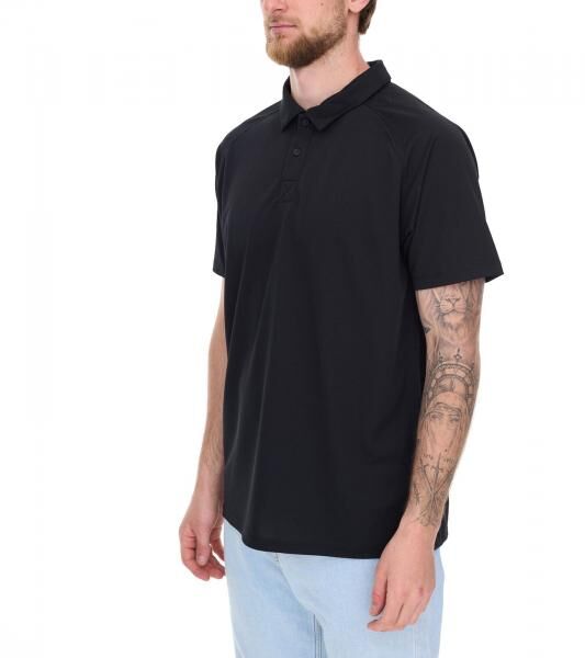 ELEVATE Ottawa Herren Polo-Shirt Sport Polo-Hemd Pique-Strick Cool-Fit 220 g/m&sup2; 3908299 Schwarz