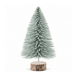 J-Line kerstboom glitter groen/zilverkleurig 30 cm