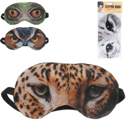 Slaapmasker dier 20 cm 4 assorti