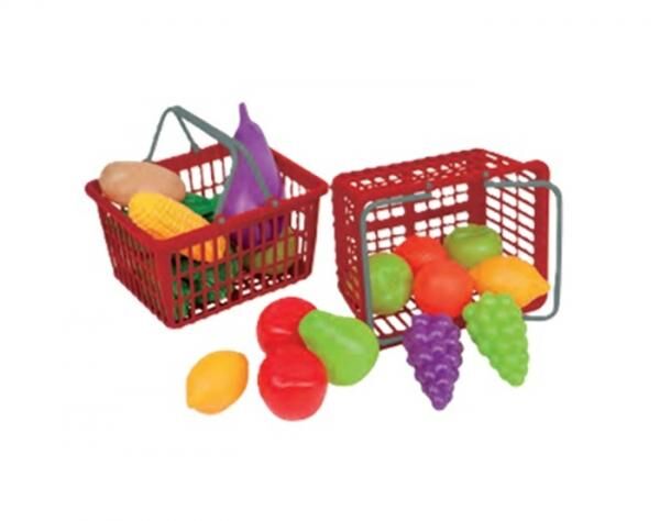 Happy People 45001 - Einkaufskorb mit Inhalt 2-fach sortiert - 11 teilig