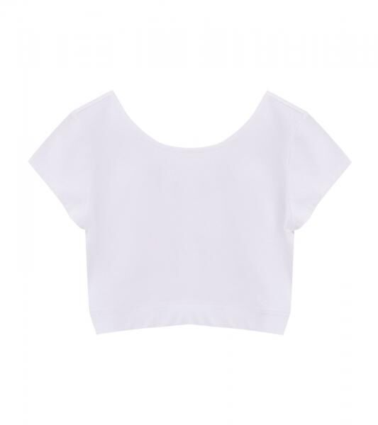 KangaROOS M&auml;dchen Sommer-Shirt mit S&uuml;&szlig;er Schleife im R&uuml;cken Freizeit-Top 12026408 Wei&szlig;
